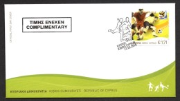 2010 CYPRUS FIFA WORLD CUP 2010 SOUTH AFRICA - FOOTBALL SOCCER FDC - 2010 – Afrique Du Sud