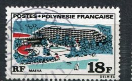 POLYNESIE -  Yv. N° 75   (o)   18f   Edifices  Cote  5 Euro  BE - Gebraucht
