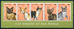 TUVALU 2012 CATS SHEET MNH MI. 1855 - 59 - Chats Domestiques