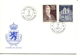 LUXEMBURG Mi.Nr. 1183-1184 - 1987 - FDC - Lettres & Documents