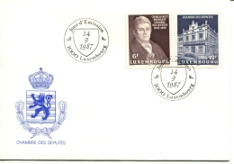 LUXEMBURG Mi.Nr. 1183-1184 - 1987 - FDC - Brieven En Documenten