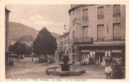 30-LE VIGAN- VIEILLE FONTAINE , LE QUAI , A LA SAMARITAINE - Le Vigan