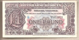 Forze Armate Britanniche - Banconota Circolata Da 1 Pound - Seconda Serie - 1948 - Fuerzas Armadas Británicas & Recibos Especiales