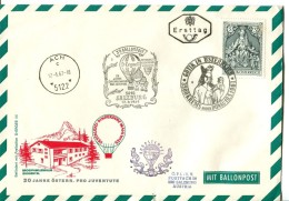 Ersttag Ballonpostflug 1967 - 20 Jahre PRO JUVENTUTE- Very Nice !! - Balloon Covers