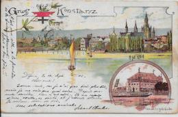 CPA GRUSS Allemagne Germanie Circulé Constance Konstanz - Other & Unclassified