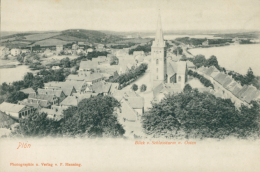 DE PLOEN / Blick V. Schlossturm N. Osten / - Plön