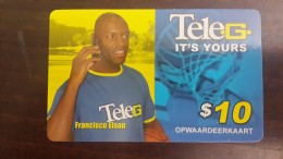 Surinam-(SUR-PC-REF-TEL-022A)-francisco Elson-mobil-(4)-($10)-(7807-3187-34994)-used Card+1card Prepiad Free - Suriname