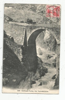 G-I-E , Cp , SUISSE , Gotthard Furka ,die Teufelsbrücke , Voyagée 1909 , Wehrli A.G. , Kilchberg , Zurich - Autres & Non Classés