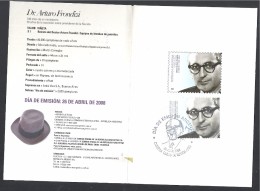 Argentina  2008 Doctor Arturo Frondizi First Day Cover & 2 Stamps + Slip Paper Mnh - Carnets