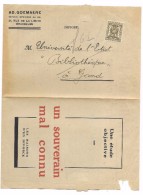 Preo  10 Ct. Op Brief  I.VII.45 - 30.VI.46  Publ. Livre Un Souverain Mal Connu  (Guillaume I Et La Belgique) - Typografisch 1936-51 (Klein Staatswapen)