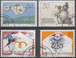 Liechtenstein 1992 Nº 982/85 Usado - Gebraucht