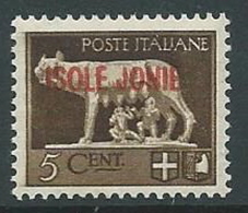 1941 ISOLE JONIE LUPA 5 CENT MNH ** - P2-6 - Ionische Inseln