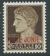 1941 ISOLE JONIE EFFIGIE 10 CENT MNH ** - P2-6 - Ionische Eilanden