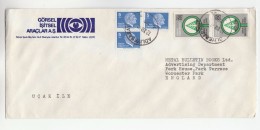 TURKEY  Illus ADVERT COVER Multi Stamps PROTECT TREE PLANTING Trees - Lettres & Documents