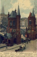 Hamburg, Zollgrenze Bei Der Brooksbrücke (1904) 2Scans - Mitte