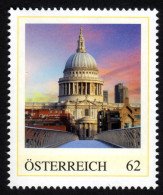 ÖSTERREICH 2014 ** St. Paul's Cathedrale, Barockkirche Entwurf Sir Christopher Wren - PM Personalisierte Marke - MNH - Personalisierte Briefmarken