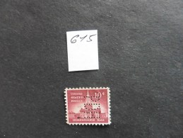 Etats-Unis :Perfins :timbre N°615  Perforé    P D H  Oblitéré - Zähnungen (Perfins)