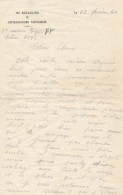 Lettre Manuscrite Sur Papier à Entête 55ème Bataillon De Mitrailleurs Motorisé 1940 WW2 - Historische Dokumente