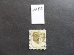 Etats-Unis :Perfins :timbre N°1182   Perforé      Oblitéré - Perforados