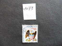 Etats-Unis :Perfins :timbre N°1073   Perforé   U O F M    Oblitéré - Perforés