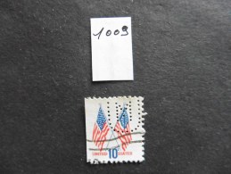 Etats-Unis :Perfins :timbre N° 1009   Perforé   M   Oblitéré - Perforés