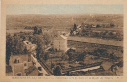 CPA 49 MARTIGNE BRIAnD Panorama Vers La Gare Et La Route De Vihiers Carte Rare - Thouarce