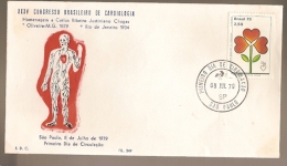 Brazil & FDC XXV Brazilian Congress Of Cardiology, Tribute To Carlos Chagas, São Paulo, 1979 (1373) - FDC