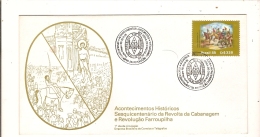 Brazil & FDC 160 Uprising Anniversary Of Cabanagem And Farroupilha Revolution, Porto Alegre, 1985 (1762) - FDC