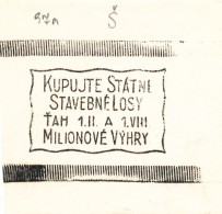 K8769 - Czechoslovakia (1919-39) Control Imprint Stamp Machine (R!): Buy The State Building Lots; Drawing Lots 1.II. ... - Essais & Réimpressions