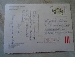 D138457  Hungary  Used Stamps On Postcard 7 Ft  1990's - Gebruikt