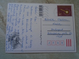 D138460   Hungary  Used Stamps On Postcard   28 Ft 2000's - Usado
