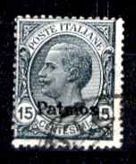 Italia-F01239 - Egeo - Patmo 1921-22: Sassone N. 10 (o) Used - Privo Di Difetti Occulti - Egée (Patmo)