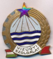 DN 'Vízügyi Szolgálat' Zománcozott Fém Jelvény (39,5x43mm) T:2 - Ohne Zuordnung