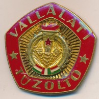 ~1970-1980. 'Vállalati TÅ±zoltó' Fém Jelvény T:1 - Unclassified