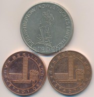 NDK ~1970-1980. 'Berlin, Az NDK FÅ‘városa / Tévétorony' Cu Emlékérem (2x) (30mm)... - Ohne Zuordnung