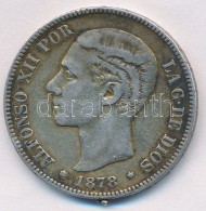 Spanyolország 1878. 5P Ag 'XII. Alfonz' T:2- Fülnyom
Spain 1878. 5 Pesetas Ag 'Alfonso XII' C:VF Ear... - Ohne Zuordnung