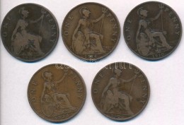 Nagy-Britannia 1902-1935. 1P Br (5xklf) T:2-,3
Great Britain 1902-1935. 1 Penny Br (5xdiff) C:VF,F - Ohne Zuordnung