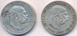 Ausztria 1912. 1K Ag 'Ferenc József' (2x) T:2 Kis Patina, Ragasztónyom
Austria 1912. 1 Corona Ag... - Ohne Zuordnung
