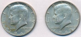 Amerikai Egyesült Államok 1968D 1/2$ Ag 'Kennedy' (2x) T:2 Kis Patina
USA 1968D 1/2 Dollar Ag 'Kennedy'... - Unclassified