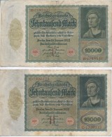 Németország / Weimari Köztársaság 1922. 10.000M (5x) T:III
Germany / Weimar... - Unclassified