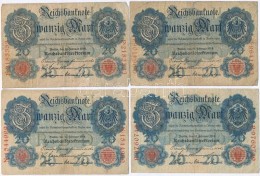 Német Birodalom 1914. 20M (5x) T:III
German Empire 1914. 20 Mark (5x) C:F - Zonder Classificatie