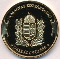 Bozó Gyula (1913-2004) DN 'Magyar Köztársaság OrszággyÅ±lése' Aranyozott... - Unclassified