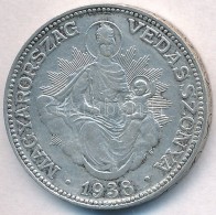 1938. 2P Ag 'Madonna' T:2 Kis Patina Adamo P7 - Ohne Zuordnung