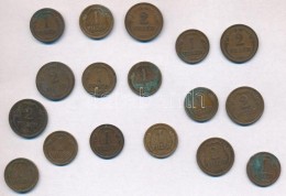 1926-1938. 1f Br (11x) Közte 7db Klf + 2f Br (6x) Közte 4db Klf és 1926. 2f Br Recés... - Ohne Zuordnung