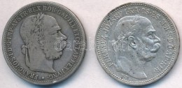 Vegyes: Ausztria 1895. 1K Ag 'Ferenc József' + Magyarország 1915KB 1K Ag 'Ferenc József'... - Unclassified