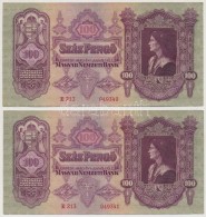 1930. 100P (4x) SorszámkövetÅ‘ek T:II-
Adamo P17 - Zonder Classificatie