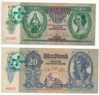 1930-1941. 10P + 20P + 50P + 100P Hamis 'Kerületi PártvezetÅ‘ KÅ‘szeg'... - Unclassified