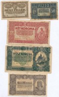 1920-1923. 10db-os Vegyes Magyar Korona Bankjegy Tétel T:III,III- - Ohne Zuordnung