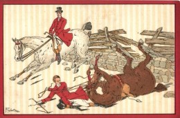 ** T2 Fox Hunters Accident, Art Postcard, Litho S: P. Fabatz - Ohne Zuordnung