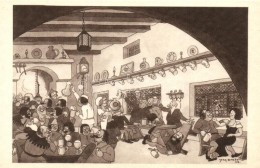 ** T1 1933 Chicago World's Fair Art Postcard, A Speakeasy In Old Time; Messrs Wellens & Godenne S: Jean Dratz - Ohne Zuordnung